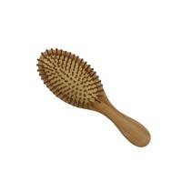 Eco friendly Natural wholesale long handle wooden bamboo cushion massage brush custom paddle wood hair brush hair comb